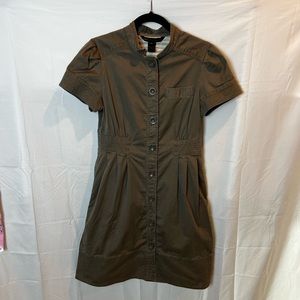 Marc By Marc Jacob’s Puff Short Sleeve MIDI Button Up Dress Size 12